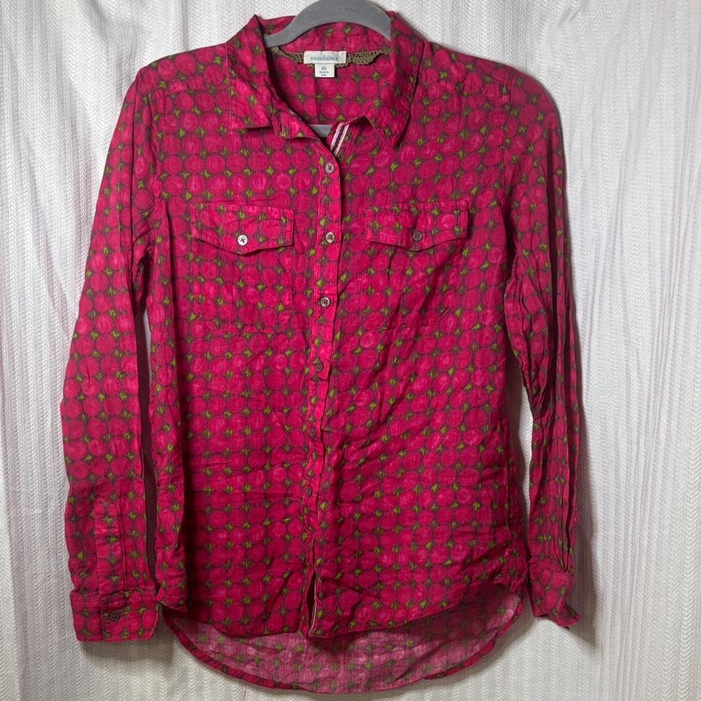 💰💰 3/$10
Sundance Fuschia Patterned button down